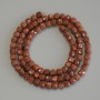 Aventurine Golden Sand Beads, Faceted Cube, Diameter 4x4mm+/-, Length 39cm+/- on a Thread
