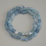Aquamarine Raw Stone Beads, diameter 6-8x6-8mm+-, length 38cm+- on a strand