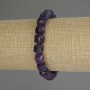 Sugilite Faceted Cube Bracelet, diameter 9x9mm+/-, length 18cm (stretch)