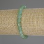 Jade Faceted Bead Bracelet, diameter 8mm+/-, length 18cm (stretch)