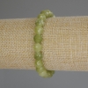 Chrysolite Olivine Bracelet, faceted round bead, diameter 8mm+/-, length 18cm (stretch)