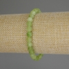 Chrysolite Olivine Bracelet, faceted round bead, diameter 6mm+/-, length 18cm (stretch)