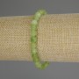 Chrysolite Olivine Bracelet, faceted round bead, diameter 6mm+/-, length 18cm (stretch)