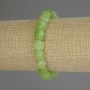 Chrysolite Peridot Faceted Cube Bracelet, diameter 8x8mm+/-, length 18cm (stretch)