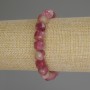 Tourmaline Bracelet, faceted cube, diameter 8x8mm+/-, length 18cm (stretch)