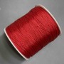 Findings Shamballa Cord Red Bobbin, Length 100m, Diameter 0.8mm