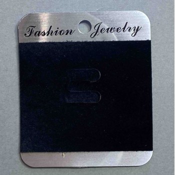 Brooch Display Pad Black Velvet 7x6cm, Black Plastic, 100 pcs