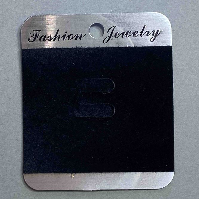 Brooch Display Pad Black Velvet 7x6cm, Black Plastic, 100 pcs