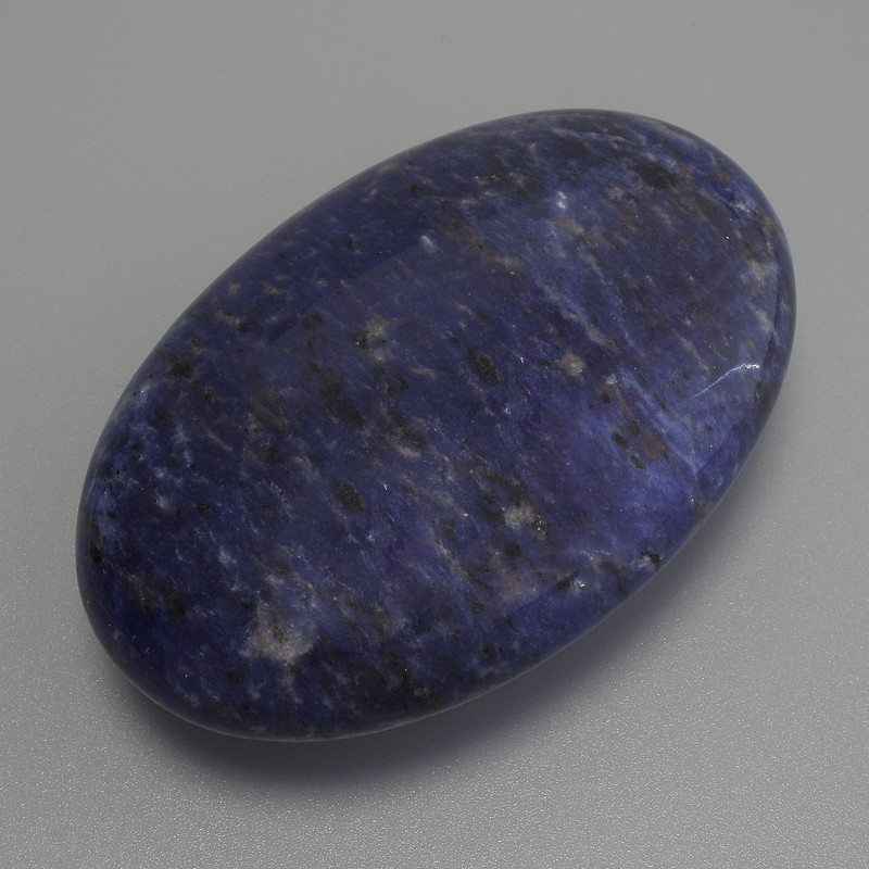 Natural Sodalite Stone Souvenir, Oval 60x40x20mm+