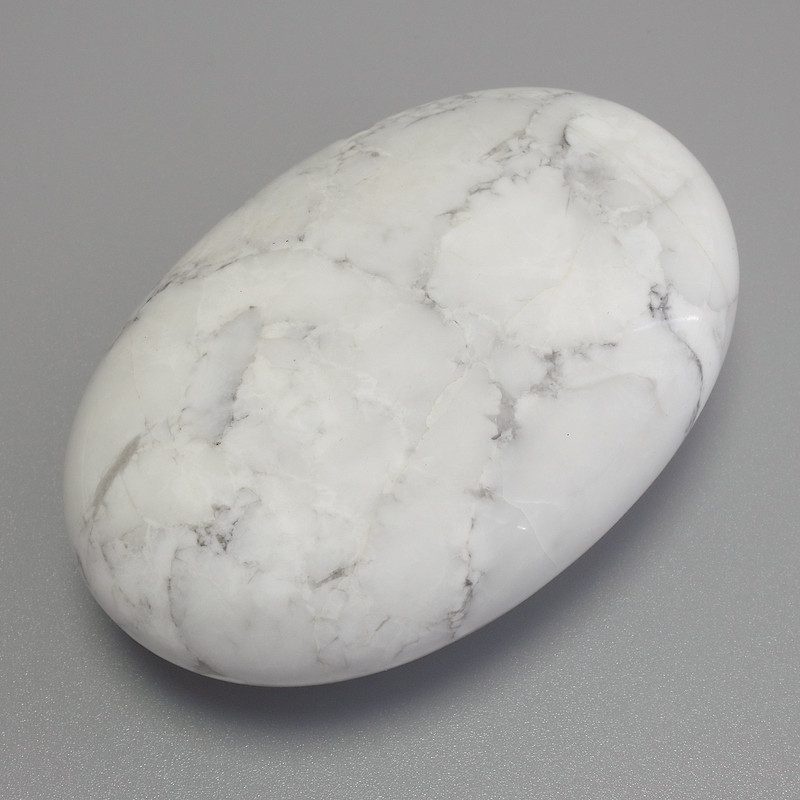 Cacholong Natural Stone Souvenir, oval 60x40x20mm+