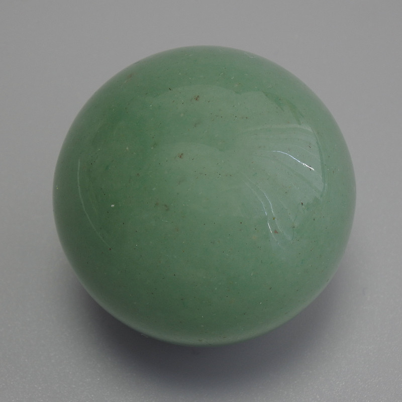 Natural Nephrite Stone Sphere Souvenir, Diameter 30mm+