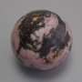 Rhodonite Natural Stone Souvenir Sphere, diameter 30mm+