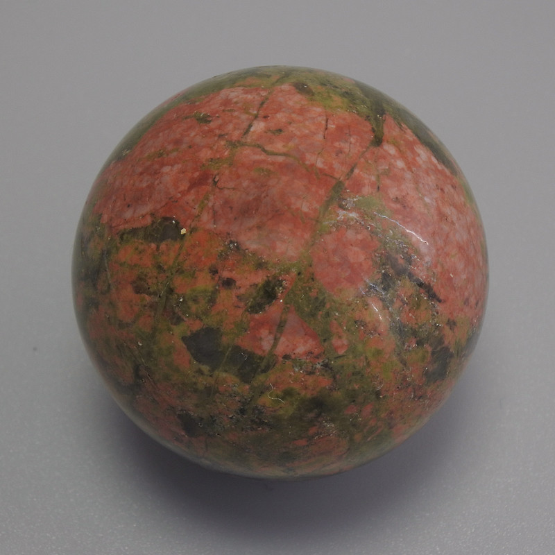 Souvenir sphere of natural heliotrope, diameter 30mm+