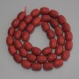 Coral Barrel Beads, Diameter 10x8mm+/-, Length 40cm+/- on a Strand