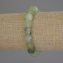 Prehnite Natural Stone Bracelet, Faceted Cube, Diameter 9mm+/-, Length 18cm (Stretch)