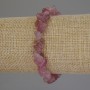 Strawberry Quartz Chip Bracelet, diameter 8x3-5mm+-, length 18cm+- stretch