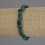 Malachite Tumbled Bracelet, diameter 8x5-8mm+/-, length 18cm+/- stretch