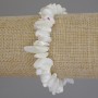 Mother-of-Pearl Chip Bracelet, diameter 8-12x3-5mm+-, length 18cm (stretch)