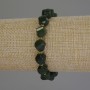 Chrysoprase Bracelet, Faceted Rhombus, Diameter 10x8mm+/- Seed Beads 3mm+/-, Length 18cm (Stretch)
