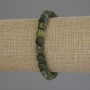 Jadeite Bracelet, Faceted Cube Beads, Diameter 7x7mm+/-, Length 18cm+/- Stretch