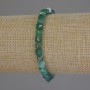 Agate Bracelet, Faceted Cube, Diameter 5x5mm+-, Length 18cm+- Stretch