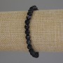 Agate Bracelet, Faceted Bead, Diameter 6mm+-, Length 18cm+- Stretch