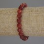 Agate Bracelet, Faceted Bead, Diameter 8mm+-, Length 18cm+- Stretch