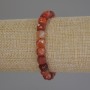 Agate Faceted Cube Bracelet, diameter 7x7mm+/-, length 18cm+/- stretch