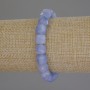 Aquamarine Faceted Cube Bracelet, diameter 9mm+/-, length 18cm+/- stretch