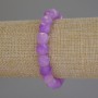 Lavender Amethyst Bracelet, faceted cube, diameter 8.5mm+-, length 18cm+- stretch