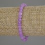 Lavender Amethyst Bracelet, faceted cube, diameter 5mm+-, length 18cm+- stretch