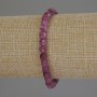 Tourmaline Faceted Cube Bracelet, diameter 5mm+/-, length 18cm (stretch)