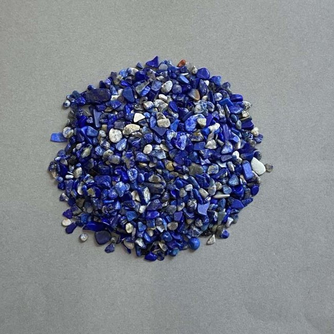 Natural Stone Lapis Lazuli Chips No Hole 3-4x4-6mm+- (per 100g+-)
