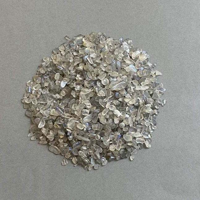 Natural Stone Labradorite Chips without Hole 3-8x2-4mm+- (per 100g+-)