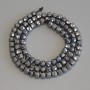 Terahertz Beads, Faceted Cube, Diameter 4x4mm+-, Length 39cm+- on a Thread