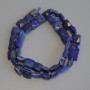 Lapis Lazuli Beads, Faceted Square, 8.5-9.5mm+/- on a Thread, Length 39cm+