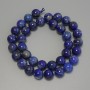 Lapis Lazuli Beads, smooth round 10.5mm+/-, on a strand, length 38cm+