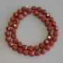 Beads Red Jasper Polyhedron, Diameter 8x7.5mm+-, Length 36cm+