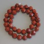 Beads Red Jasper Polyhedron, Diameter 10x9.5mm+-, Length 37cm+