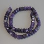 Amethyst Beads, Faceted Rondelle, Diameter 10x6-8mm+/-, Length 39cm+/- on a Thread