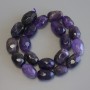 Amethyst Beads, Faceted Nugget, Diameter 15-21x9-14mm+/-, Length 41cm+/- on a Thread