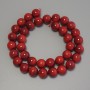 Coral Beads, Smooth Round 11mm+-, Length 41cm+- on a Thread
