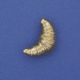 Croissant Brooch Gold-Tone Metal 24x13mm+
