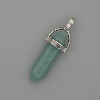 Amazonite Pendant Hexagonal Crystal Sphere 8x31x41mm+