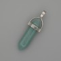 Amazonite Pendant Hexagonal Crystal Sphere 8x31x41mm+