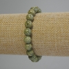 Serpentine Bracelet, Smooth Polished Beads, Diameter 8mm+-, Length 18cm+- (Stretch)