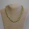 Serpentine Necklace, Smooth Polished Beads 10mm+-, Length 50cm+- with Clasp