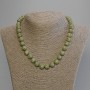 Serpentine Necklace, Smooth Polished Beads 10mm+-, Length 50cm+- with Clasp