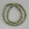 Serpentine Beads, Pressed Smooth Round 6mm+-, Length 40cm+- on Thread