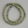 Serpentine Beads, Pressed Smooth Round 6mm+-, Length 40cm+- on Thread
